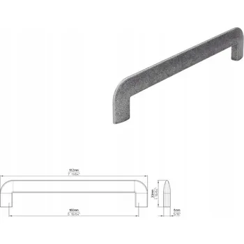 Nábytkové kování Nábytková úchytka SIRO 2182-182ZN63 efekt starého železa