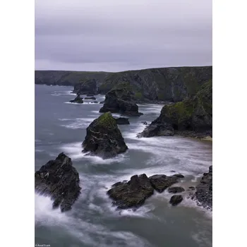 Obraz Plakát Bedruthan Steps bez rámu 20,5 x 28,4 cm