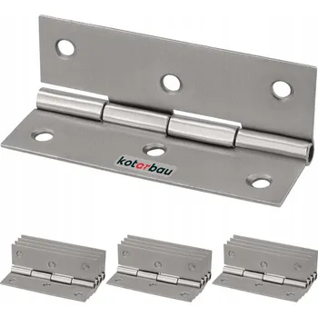 Tesařské kování Závěs spojovací křídlový 70mm nikl sada 12 ks. - 70 mm
