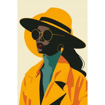 Plakát Plakát Žlutý Styl bez rámu 61 x 91,5 cm