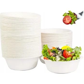 Jednorázové nádobí Salátové Misky z cukrové třtiny 950 ml 50 ks