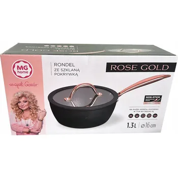 Hrnec MG Home Růžovo-zlatý tradiční Hrnec 1,3 l