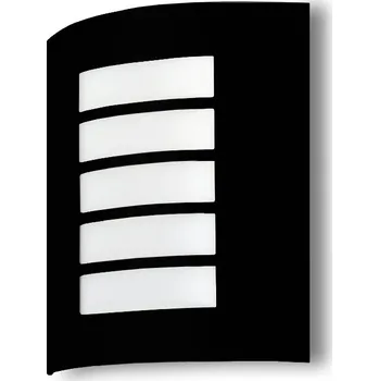 Venkovní osvětlení Venkovní fasádní svítidlo nástěnné zahradní IP44 pro LED žárovku černá patice E27