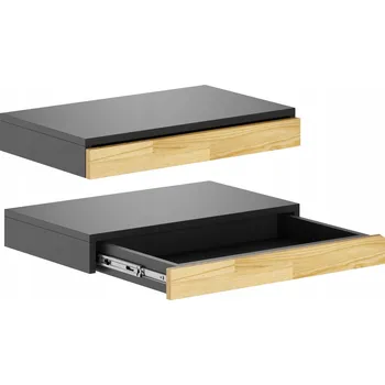 Obdélníkový psací stůl Deerhorn 70 x 38 x 9 cm černý