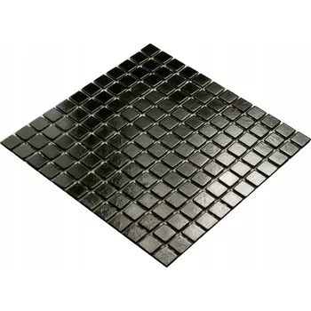 Obklad Mozaiková dlaždice na stěnu a podlahu černá, skleněná mozaika černá