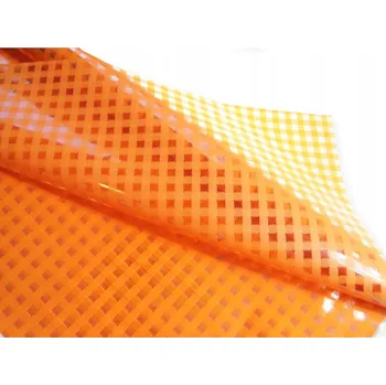 CELOFÁN FÓLIE na balení dárků SVATBA SVÁTKY ubrus oranžový 70x50cm