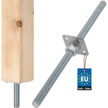 Příslušenství pro plot Patka sloupku stavitelná 80x80x500 - 80x80 mm