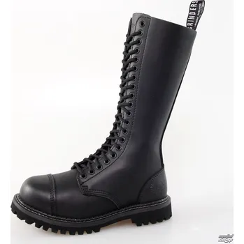 Pánská zimní obuv boty kožené dámské - King Derby - GRINDERS - King Derby - Black - 38