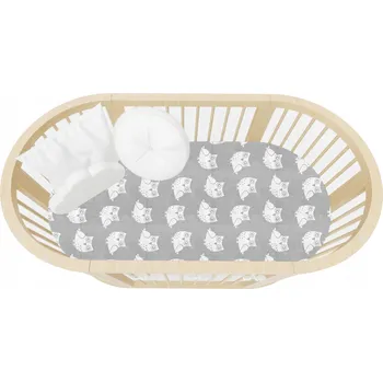 Prostěradlo PROSTĚRADLO DO KOČÁRKU KOLÉBKY Mojžíšova koše 80x38cm BAVLNĚNÉ