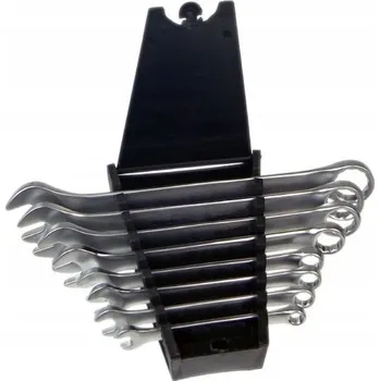 Klíč SADA OČKO-PLOCHÝCH KLÍČŮ OBOUSTRANNÉ Cr-V 8 KS 6-19 MM OCELOVÉ