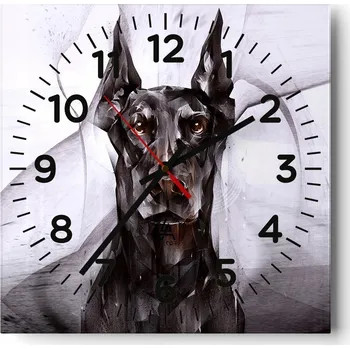 Hodiny Nástěnné hodiny do obýváku 40x40 Abstrakce Tiché hodiny Skleněné hodiny Bez hlučnosti