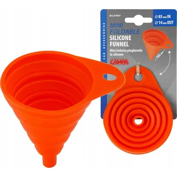 Vrták TRYCHTÝŘ PRO PROVOZNÍ KAPALINY MINI, SKLÁDACÍ, SILIKONOVÁ, CHLUPATÁ