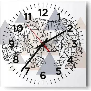 Hodiny Nástěnné hodiny do obýváku 40x40 Abstrakce Tiché hodiny Skleněné hodiny Bez hlučnosti