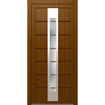 Vchodové dveře Solid Elements Style W1DRBCZTK1.0029 90/210/7,1 L zlatý dub/bílé