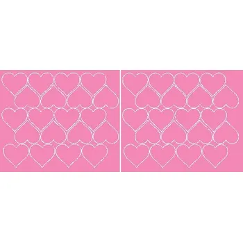 Obraz Nálepky na zeď srdíčka valentýnská růžová 5 cm