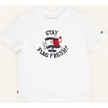 Pánské tričko Tommy Hilfiger Tričko pro miminko, bílá, 86