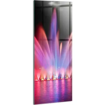 Obraz Skleněný Obraz Fotografie Sklo Do Kanceláře Vertikální Vratislavská fontána v noci