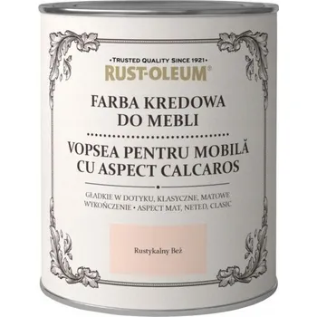 barva a nátěr na dřevo BARVA NA NÁBYTEK MATNÁ RUST-OLEUM BÉŽOVÁ 0,75L RUSTIKÁLNÍ BÉŽOVÁ HOMESPUN