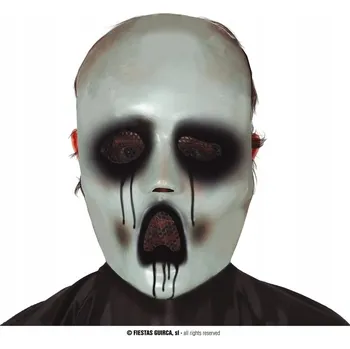 Karnevalová maska Maska na obličej Guirca GU2265, plastová, zombie, šedá