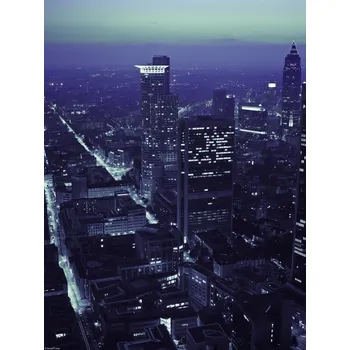 Obraz Plakát Panorama města za soumraku bez rámu 30 x 40 cm