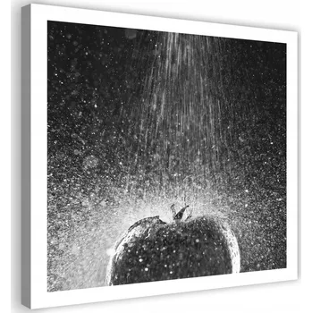 Obraz OBRAZ NA PLÁTNĚ Rajče Kapky Vody Šedá 60x60