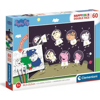 Puzzle Puzzle 60 veselých barev prasátko Pepa 26096