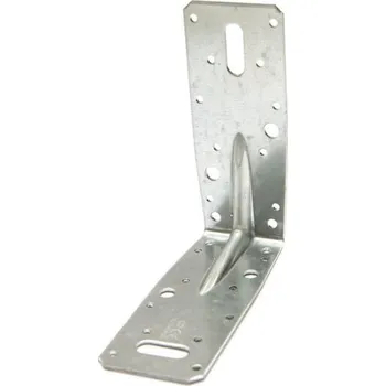 Tesařské kování KP7 Úhelník s prolisem 145x145x90x2,5 mm