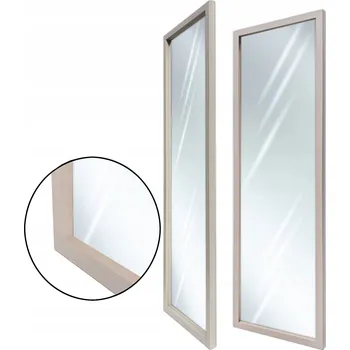 Zrcadlo Zrcadlo v rámu 80x40 / 85x45 moderní béžová 3D