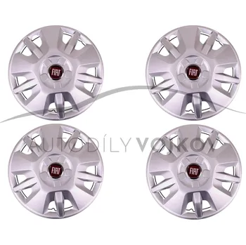 Poklice na kolo SADA poklic na disk 15 palců červený znak orig. Fiat Ducato 2006-