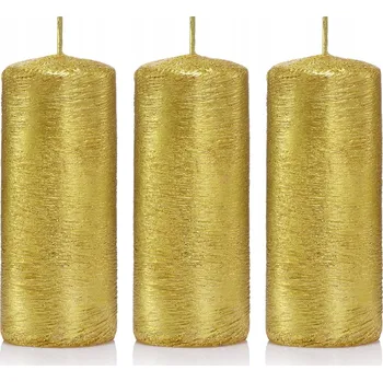 Svíčka Tradiční parafínová svíčka bez vůně Drobo 3 ks