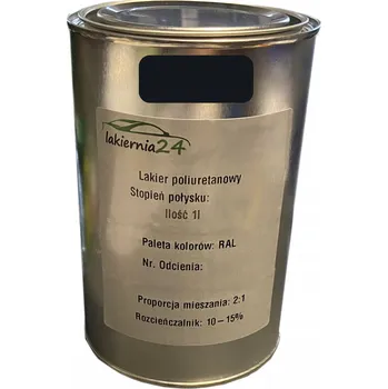 Lak na dřevo Barva Polyuretanová průmyslová barva, polyuretanový lak 1l lesklý 2:1 RAL 9017