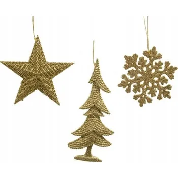 Vánoční dekorace Směs zdobených Vánoční Koule 10,5 cm 1 ks