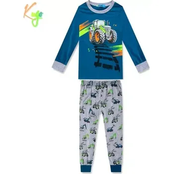 Chlapecké pyžamo Dětské pažamo KUGO MP1299Q petrol/šedé vel.116,128