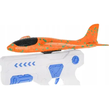 autíčko Letadlo s pistolí a vystřelovačem, bílé