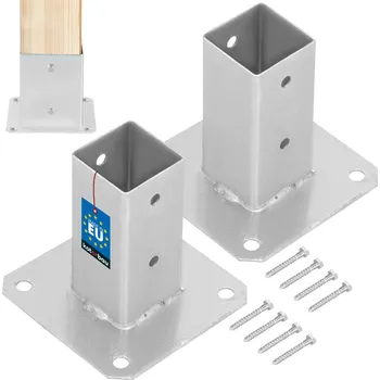 Šroubovaný podstavec pro tyč 50x50 mm sada 2 ks. - 50x50 mm