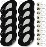 Halogenové svítidlo pohyblivé KULATÉ STROPNÍ SVÍTIDLO ČERNÁ MATNÁ + LED žárovka GU10 7W studená bílá