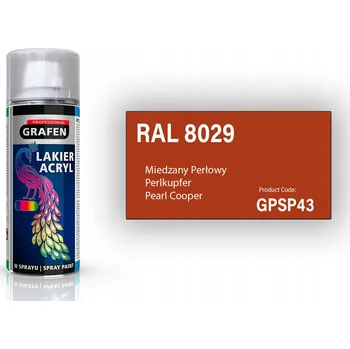 Barva ve spreji AKRYLOVÝ LAK ve VE SPREJI měděná perleť RAL 8029