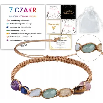 Náramek Náramek KailaArt s nastavitelnou délkou, kámen a šňůrka, vícebarevný