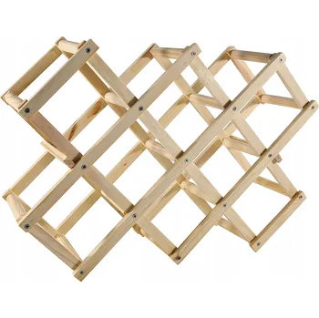 Stojan na víno STOJAN regál POLICE NA VÍNO pro 10 lahví SKLÁDACÍ