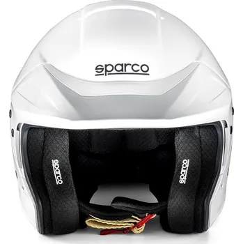 Helma na motorku Sparco Helma FLUX RJ, s homologací FIA, bílá, L