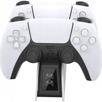 Herní konzole Fixed Nabíjecí stanice pro PlayStation 5, PS5, nabíječka pro dva ovladače s LED indikací