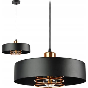 Závěsné svítidlo Luxolar černé kovové E27 1-bodové 60 W