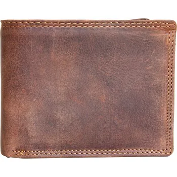 Peněženka FLW peněženka z přírodní kůže hnědá - muž