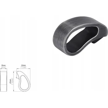 Nábytková úchytka SIRO 2501-45ZN75 efekt kartáčovaného železa