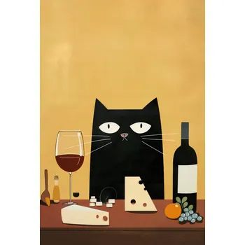 Plakát Plakát Gastronomická Hostina bez rámu 61 x 90,5 cm