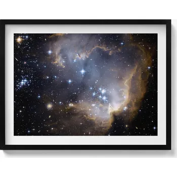 Obraz Dekorativní obraz v rámu do obýváku Fotka NASA vesmír a hvězdy 80x60 cm