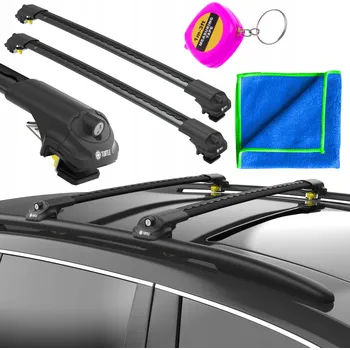 Příčník na automobil Střešní nosič - tyče pro Jeep Cherokee KJ SUV 02-07 s podélnými nosiči (relingy)