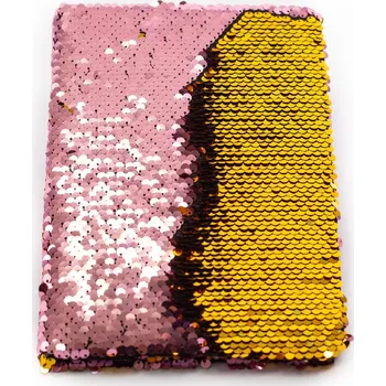 Blok Zápisník A5 Midex, odstíny žluté a zlaté, růžová