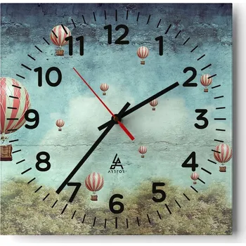 Hodiny Nástěnné hodiny do obýváku 40x40 Abstrakce Tiché hodiny Skleněné hodiny Bez hlučnosti