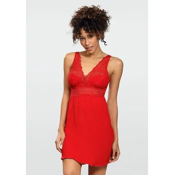 Dámská noční košile DKaren Belinda S-2XL košilka Červená M